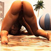 Ecstatic 3D sex moans.